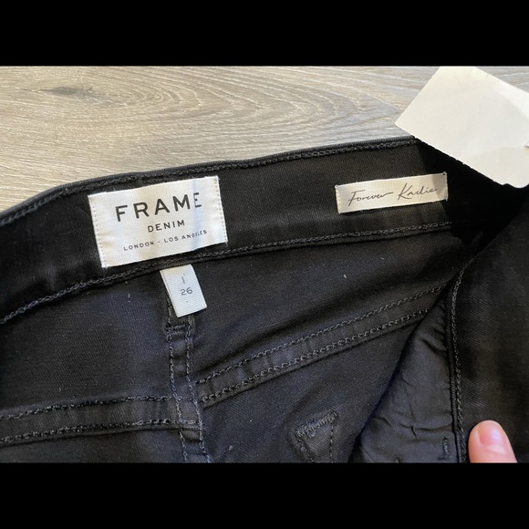 NWT Frame Denim black jeans size 26 - Picture 5 of 6